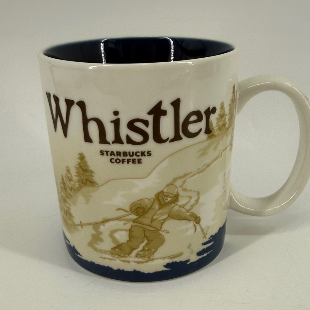 Starbucks Whistler Mug - Navy and Cream
